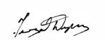 A signature on a white background Description automatically generated