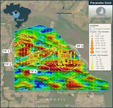 A map of gold mining AI-generated content may be incorrect.