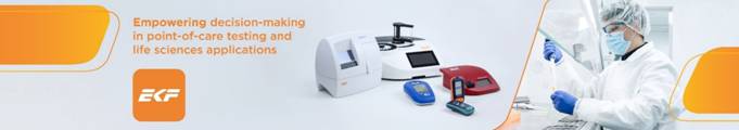 A white machine and a blue device Description automatically generated