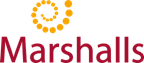 A logo with yellow dots and a black background Description automatically generated