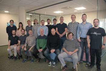 A group of people posing for a photo AI-generated content may be incorrect.