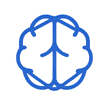 A blue brain with lines AI-generated content may be incorrect.