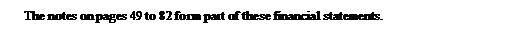 Text Box: The notes on pages 49 to 82 form part of these financial statements. 