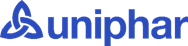 A blue and black logo Description automatically generated