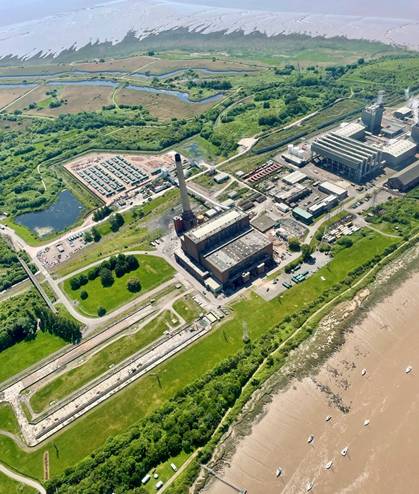 An aerial view of a factory AI-generated content may be incorrect.