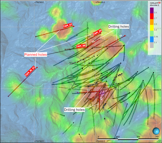 A map of a drilling site AI-generated content may be incorrect.