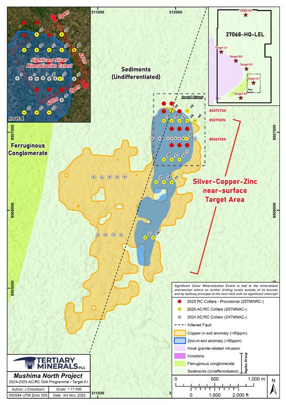 A map of the silver copper-zinc area AI-generated content may be incorrect.