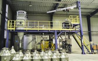 A factory with several metal containers AI-generated content may be incorrect.