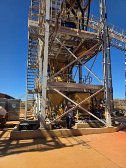 A metal structure with a ladder AI-generated content may be incorrect.