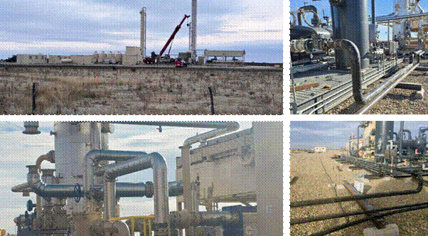 Several images of a factory Description automatically generated