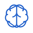 A blue brain with lines AI-generated content may be incorrect.