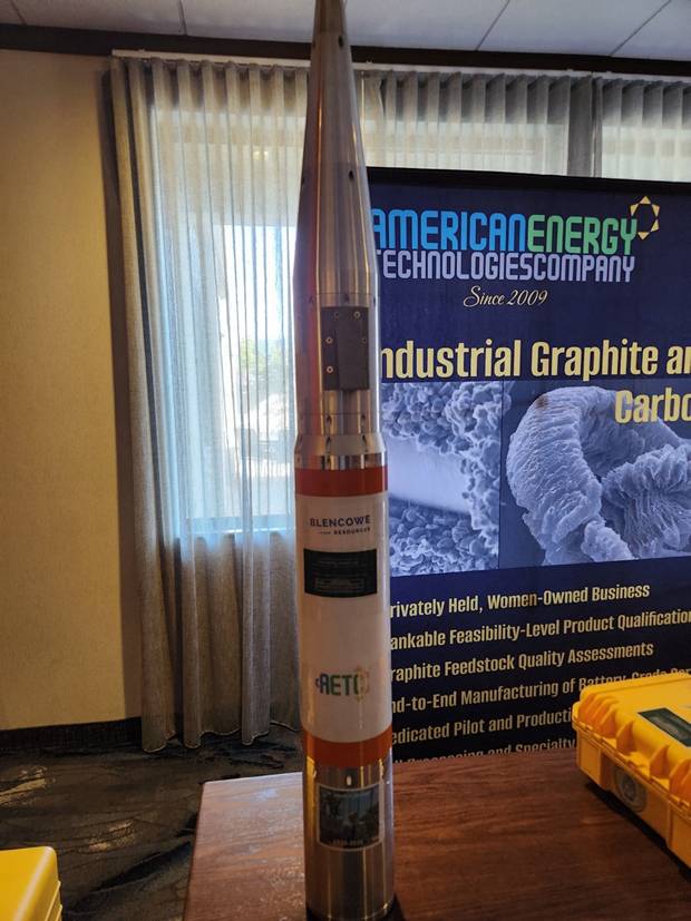 A close-up of a rocket Description automatically generated