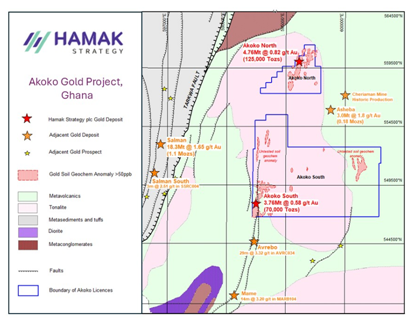 A map of a gold project AI-generated content may be incorrect.
