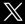 A white x on a black background Description automatically generated