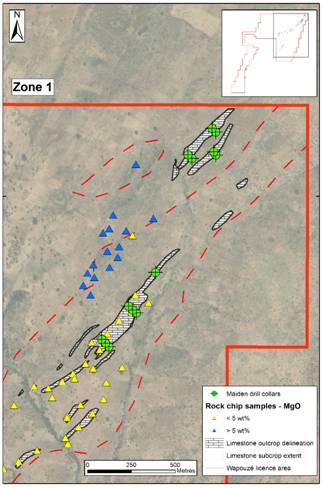 Oriole resources begins maiden drilling programme at wapouzé limestone project (orr) Picture 6