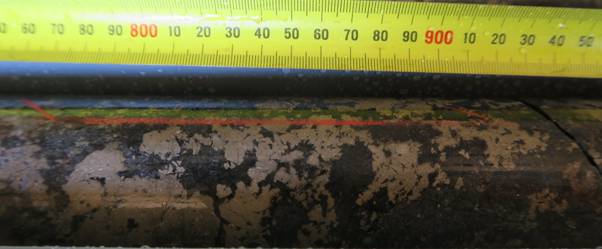 The image appears to be a ruler or measuring tape with various measurements marked in millimeters, ranging from 0 to 900 mm, with intervals of 10 mm, and some additional measurements at 20 mm intervals. AI-generated content may be incorrect.