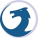 A blue and white logo Description automatically generated with low confidence