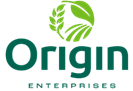 A green logo with a leaf and a leaf Description automatically generated