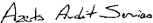 A close up of a signature
Description automatically generated