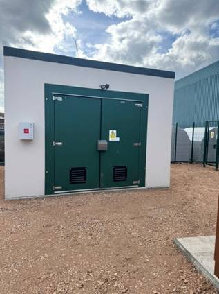The completed HV switchroom
