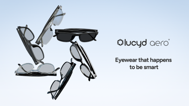 A group of glasses floating in the air Description automatically generated